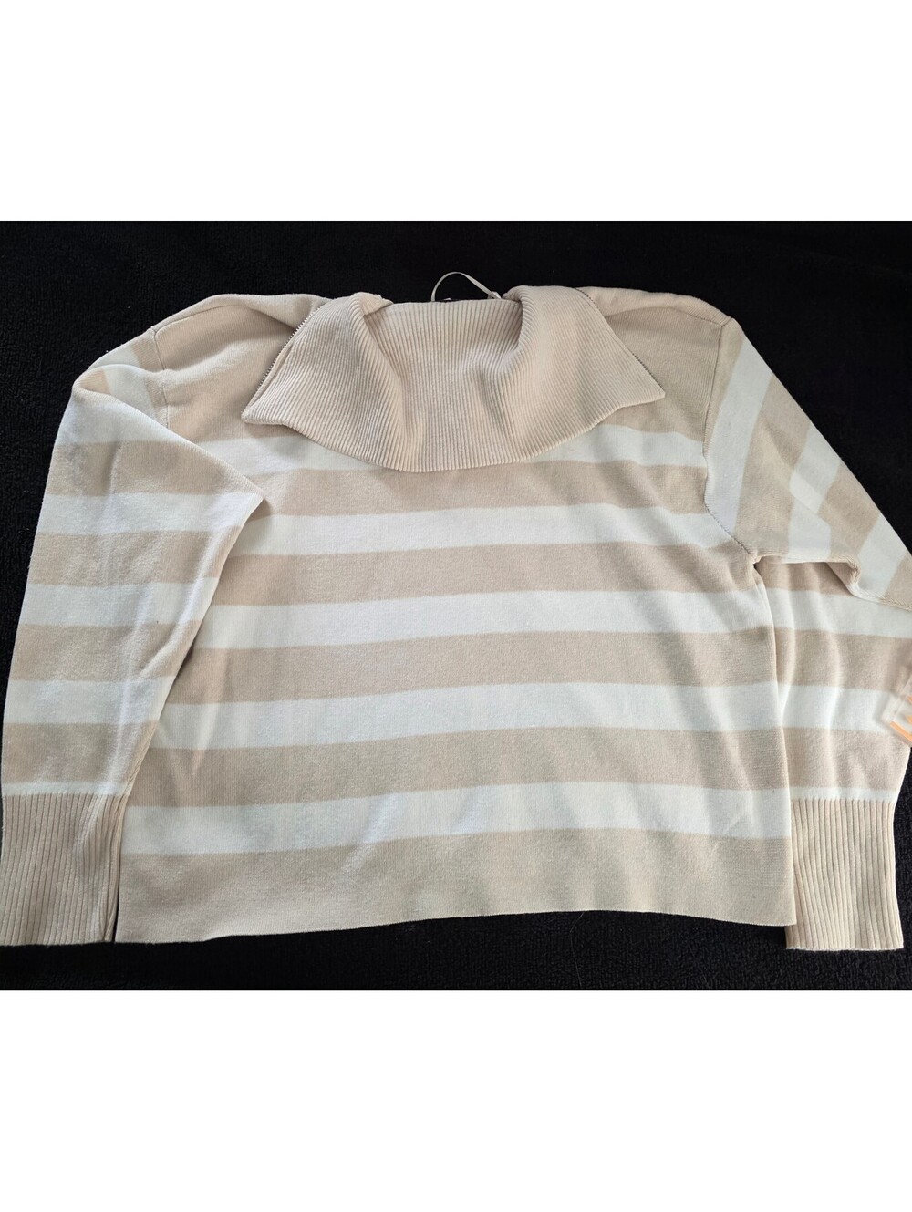 Sincerely Jules striped quarter zip sweater size XS new with tags - Picture 6 of 6